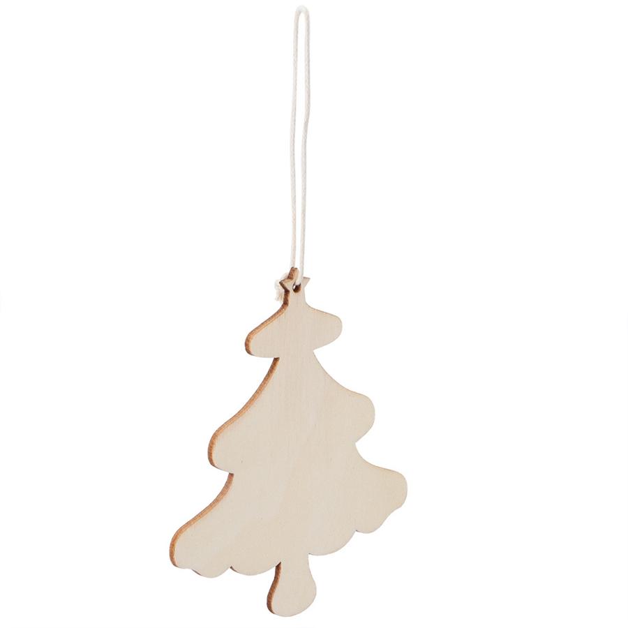 Houten mooie feest hangende hanger ornament kerstboomversiering