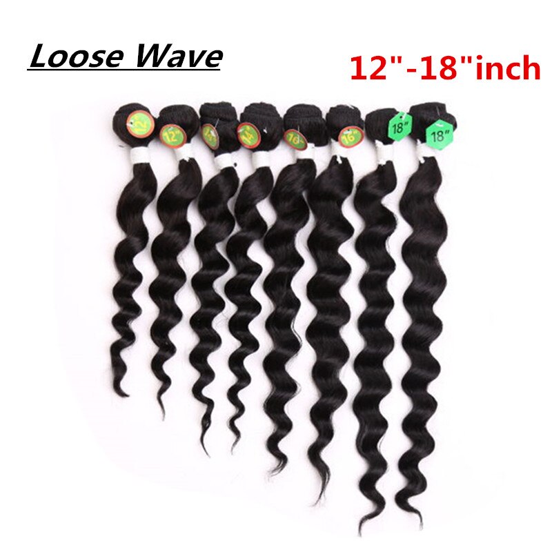 Eunice Ombre Hair Extensions Kinky Curly Weave Synthetic Hair Bundles 8pieces/lot 1 Pack 8-14"INCH