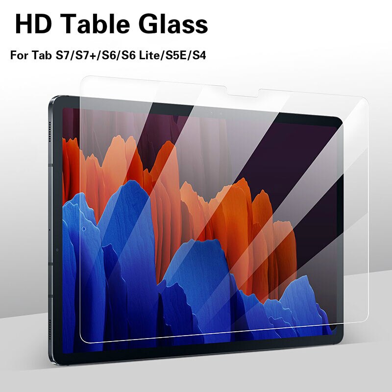 Protector de pantalla de vidrio templado para tableta Samsung Galaxy Tab S8, S7 Plus, Ultra S7 FE, 5G, Tab S6 Lite, Tab S5e, T720, T725, Tab S4