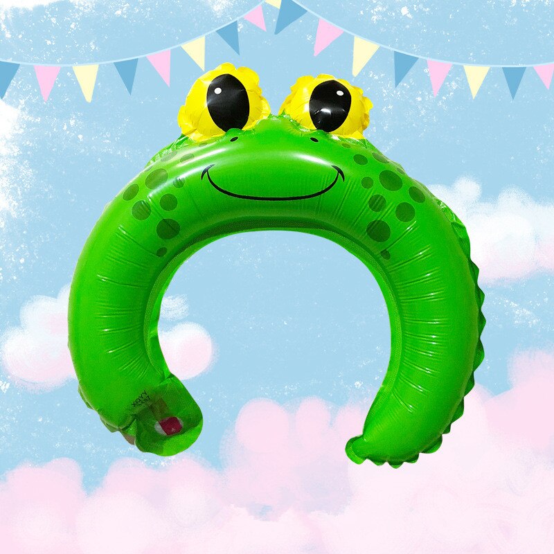 12 Stks/partij Cartoon Haar Sluiting Ballonnen Herbruikbare Dier Aluminiumfolie Haarband Ballon Verjaardagsfeestje Ballonnen Party Decoraties