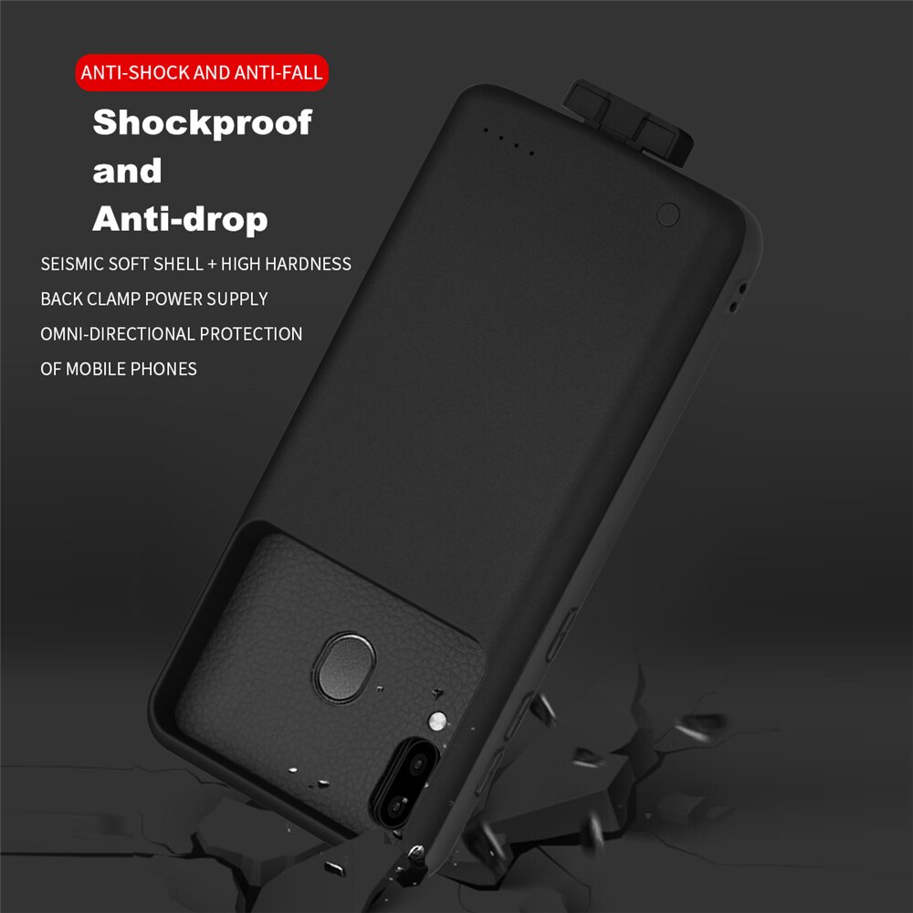 Funda magnética para cargador de batería para Samsung Galaxy A20, funda para banco de energía, cubierta de carga de batería de 5000mAh para Samsung A30