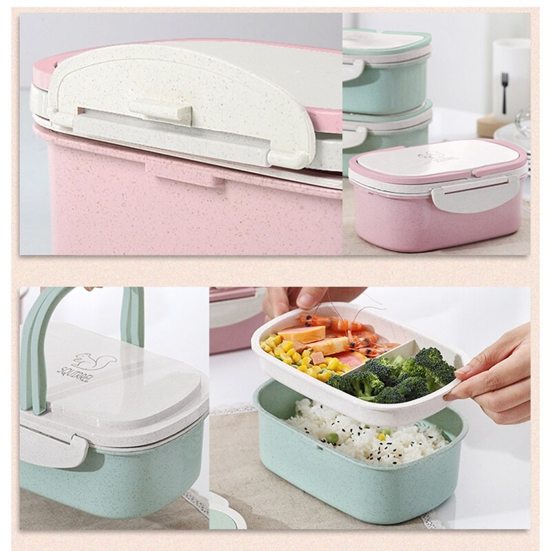 Kids Portable Thermal Insulated Lunch Box Picnic Fruit Food Container Case 100% Food grade material, healthy and eco-friendly