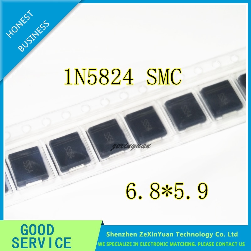 50PCS/LOT SS54 SMC 5A 40V Schottky (size 6.8*5.9) ... – Grandado