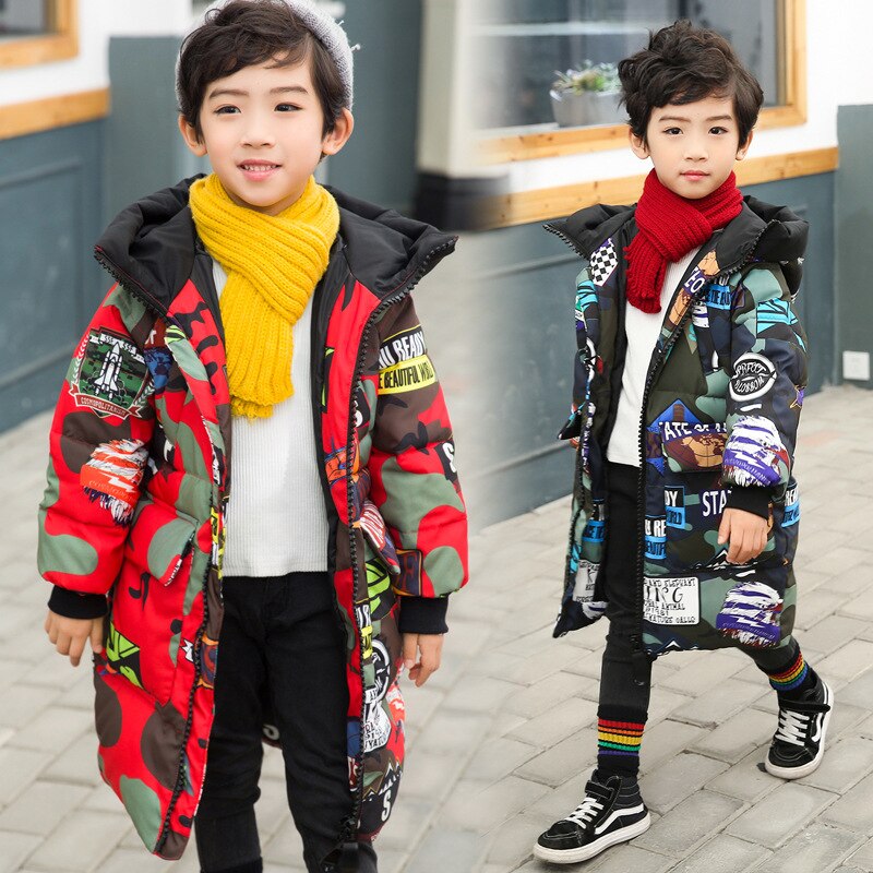 Winter Kinderen Jas Jongens Jassen Dikte 4-10 Oud Maat Herfst Winter 9WBT034