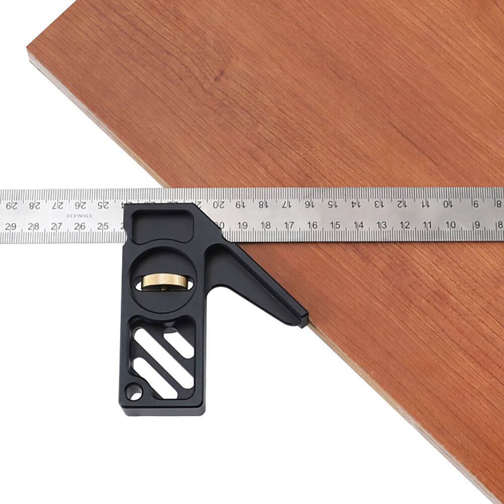 Stainless Steel Right Angle Ruler Woodworking Measuring Tools For Home DIY Right Angle Scribe Tools