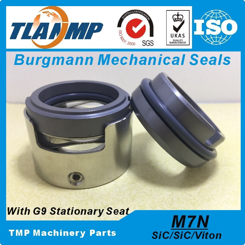 M7N-20 (M7N/20-G9) Burgmann TLANMP Mechanical Seals Unbalance type with G9 Stationary seat (Material:SIC/SIC/VIT)