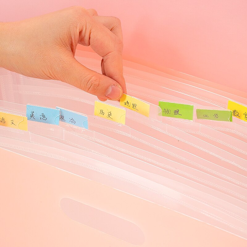 13 kieszenie rozszerzenie pliku uchwyt o dużej pojemności Organizer na dokumenty rachunek dokument A4 Organizer taca na dokumenty przenośne akcesoria biurowe