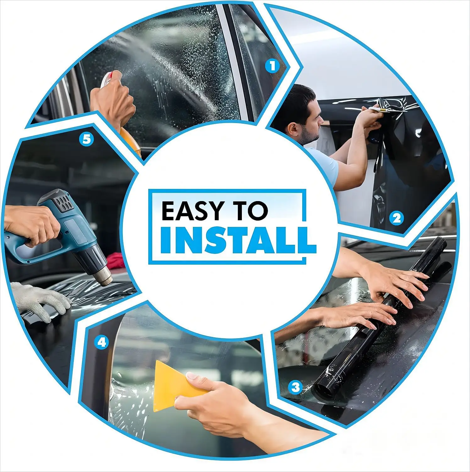 75/50 cm x 3/10m solfilm til bilvinduer personvern anti-look vinylfolier solskjermklistremerker vinduer solbeskyttelse glass uv solskjerm