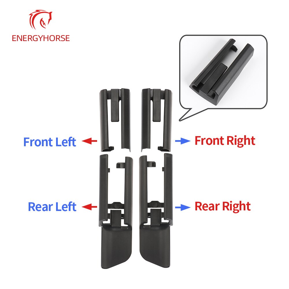 Cubierta embellecedora de riel de asiento de coche, accesorio ABS, color negro, para pista deslizante, capó delantero, trasero, izquierdo y derecho, para BMW G30 G11 G12 F15 F16 5 7 Series X5X6