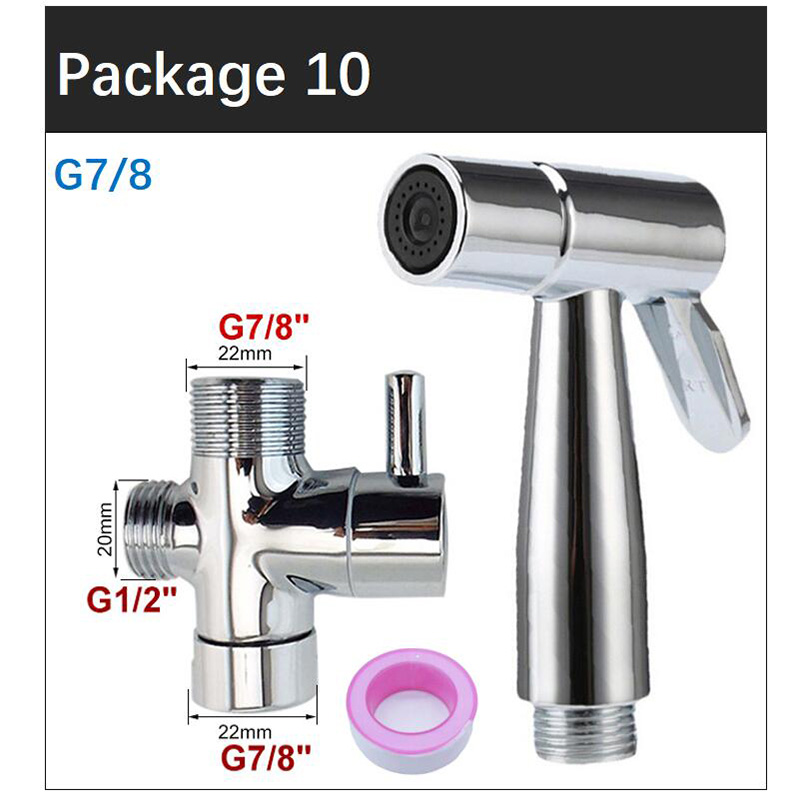 Handdouche Bidet Zelfreinigend - Hoge Druk ABS Plastic - Wandmontage WC Badkamer Accessoire: Zwart