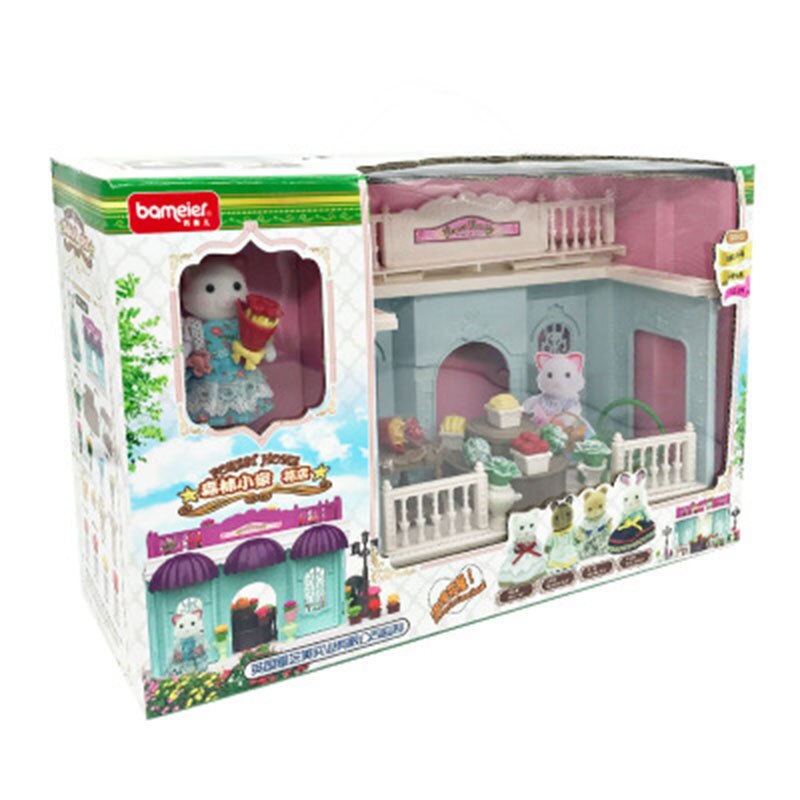 Bambino FAI DA TE Giocattoli Casa di Bambola Foresta Famiglia Villa di Musica per Pianoforte In Miniatura Casa Delle Bambole Regali Di Compleanno Giocattoli Educativi Bambola Villa Per La Ragazza