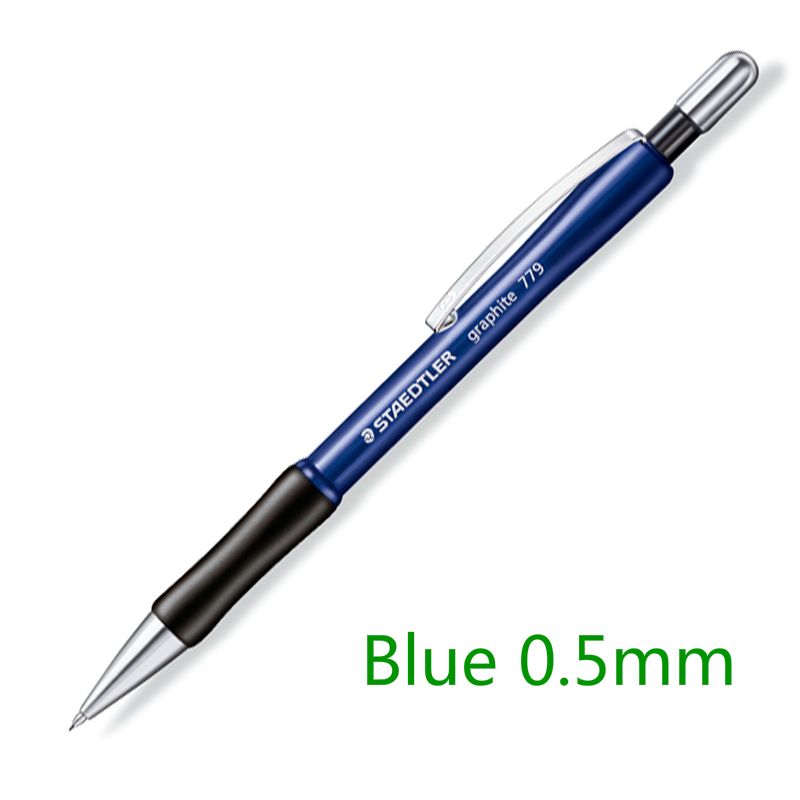 Tyskland staedtler mekanisk blyant automatisk blyant 0.5mm/0.7mm kontor 779 studerende papelaria materiale escolar 3 farver valgfri: Blå 0 5mm