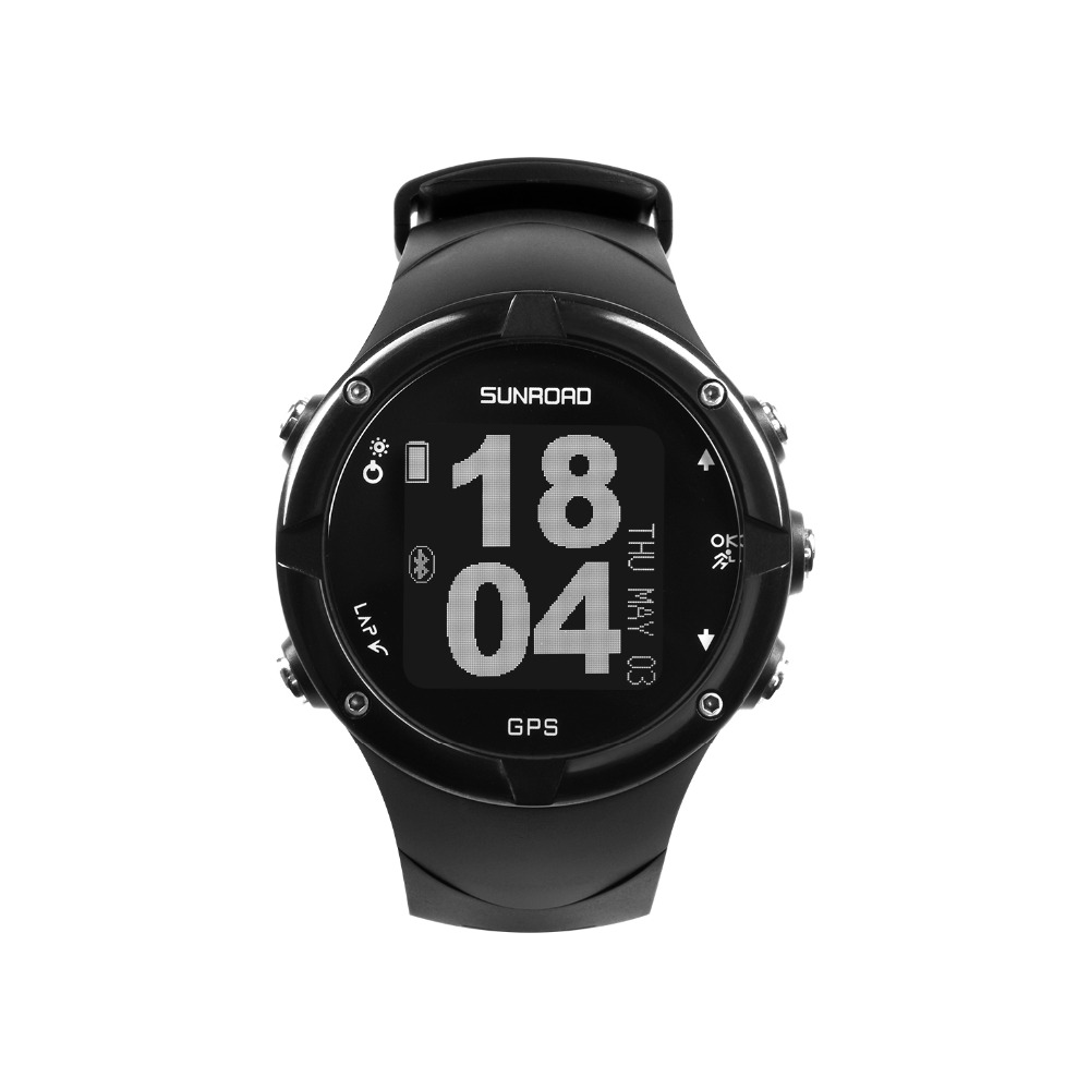SUNROAD Men Sports GPS Waterproof Digital Wristwatch with GPS Pedometer Altimeter Running Swimming Measurement Sports Clock