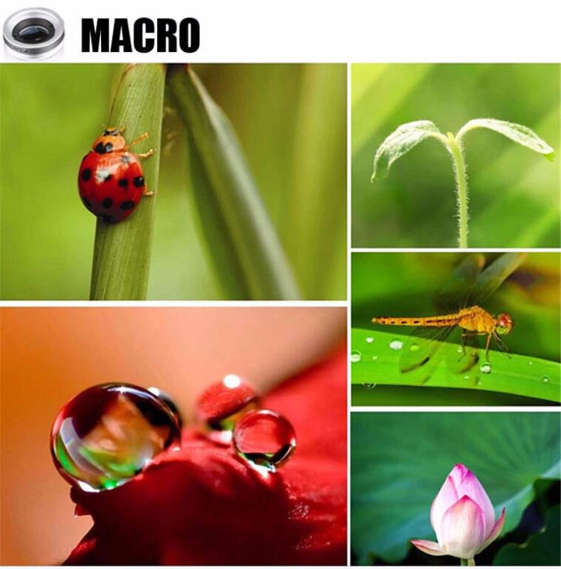 Fish Eye Lenses Mobile Phone Lens For iPhone Samsung Huawei Xiaomi Oneplus 7 Macro Fisheye Wide Angle Camera Lens Kits Lentille