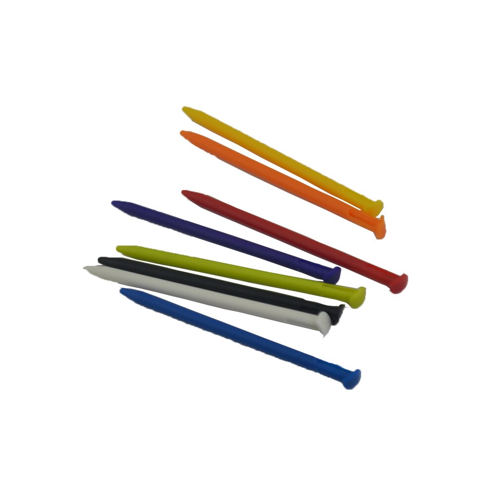 Bolígrafo de pantalla táctil de plástico multicolor, 7 piezas, portátil, 3 D S