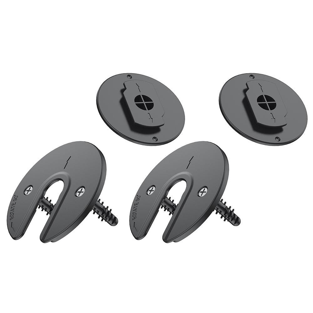 2 Pcs Wall Mounting Brackets Universal Rotatable Adjustable Storage Holder For Router Hard Disk Power Bank