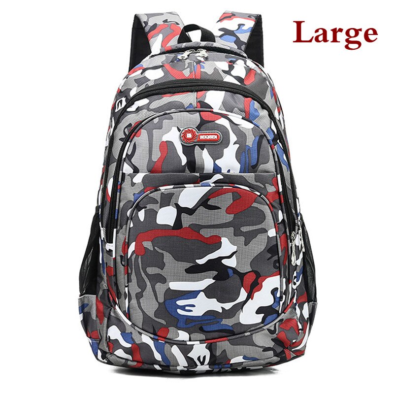 Tarnung Schule Taschen Für Jungen Mädchen freundlicher Rucksack freundlicher Buch Tasche Mochila Escolar Schul Schooltas Cartable Enfant: rot groß