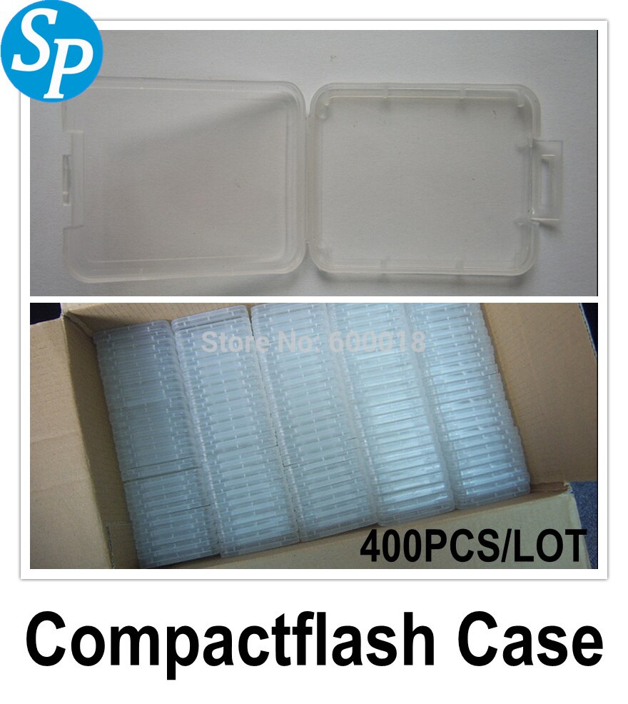 CF memory card cases box enclosure , slim card holder plastic case Protector for CF 128GB 400pcs/lot