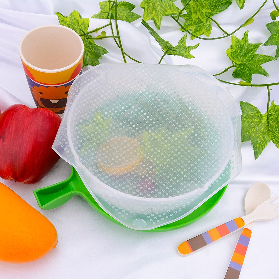 Transhome-envoltura de silicona reutilizable para alimentos, envoltura elástica para mantener la comida fresca, utensilios de cocina, Saran