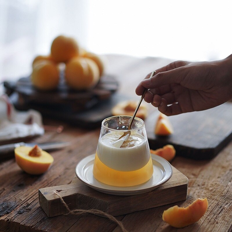 300ML Japanese-style Crystal Water Bottle Mountain Dessert Drinking Coffee Cup Home Bar Glasses Juice Water Bottles