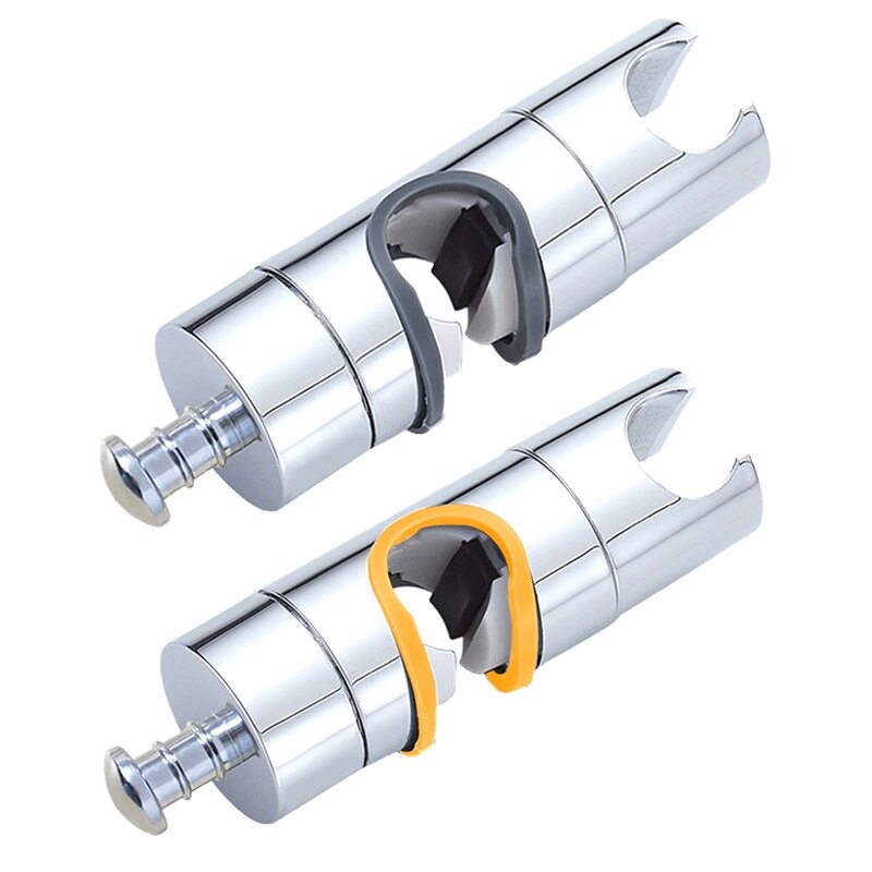 Shower Head Holder for Slide Bar, Bathroom Handheld Shower Head Rail Slider Holder, Height and Angle Adjustable Slider N1HF