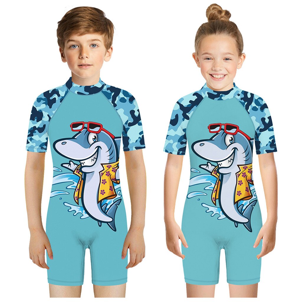 Tiener Kids Meisjes Jongens 3d Print Cartoon Strand Een Stuk Badpak Badmode Mode Summerhot Verkoop Strand Badmode Aankomst