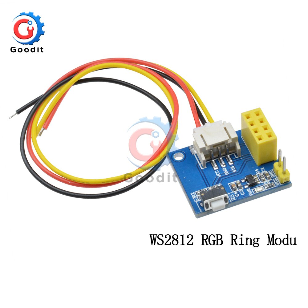 Controlador de adaptador de luz LED para Arduino, controlador inalámbrico con Wifi, ESP8266, ESP-01, WS2812B, 4, 16, 40, 64 LED, RGB, 5050