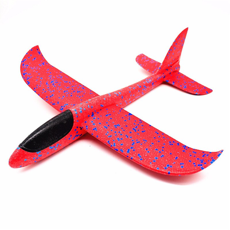 Diy Kinderen Hand Gooien Vliegende Speelgoed Grote Zweefvliegtuig Foam Plastic Vliegtuig Model Speelgoed Stevige Kid 'S Games Jongen 'S