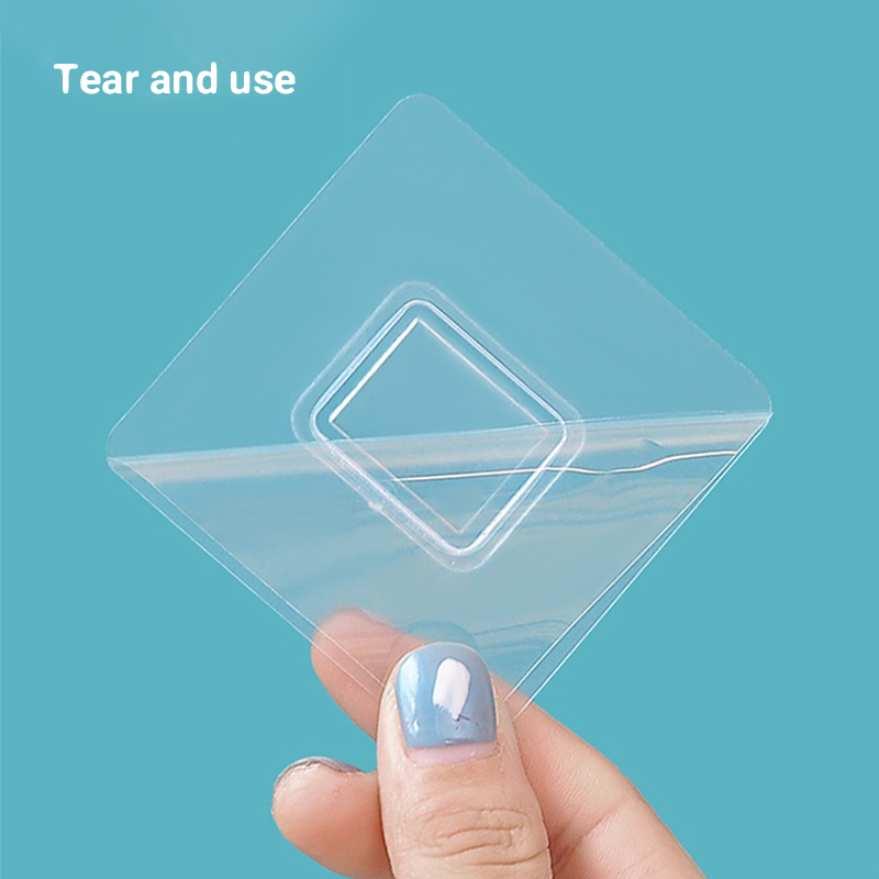 Multi-function Hook Double-sided Adhesive Wall Hooks Non-marking Sticky Hooks Punch-Free Double-sided Sticker Hook On The Wall