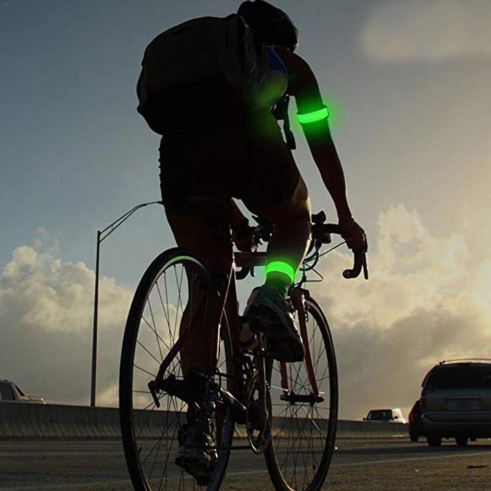 Verstelbare led-sportarm met lichtgevende armband voor nachtelijk hardlopen en dansen