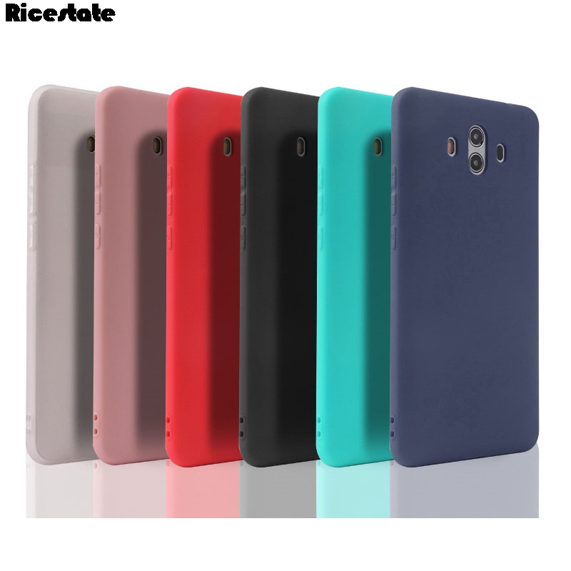 Huawei Mate 10 serie Mate 10 Pro / Mate 10 Lite Custodia opaca in tinta unita per Huawei Mate10 Cover posteriore Proteggi la pelle Custodia in silicone