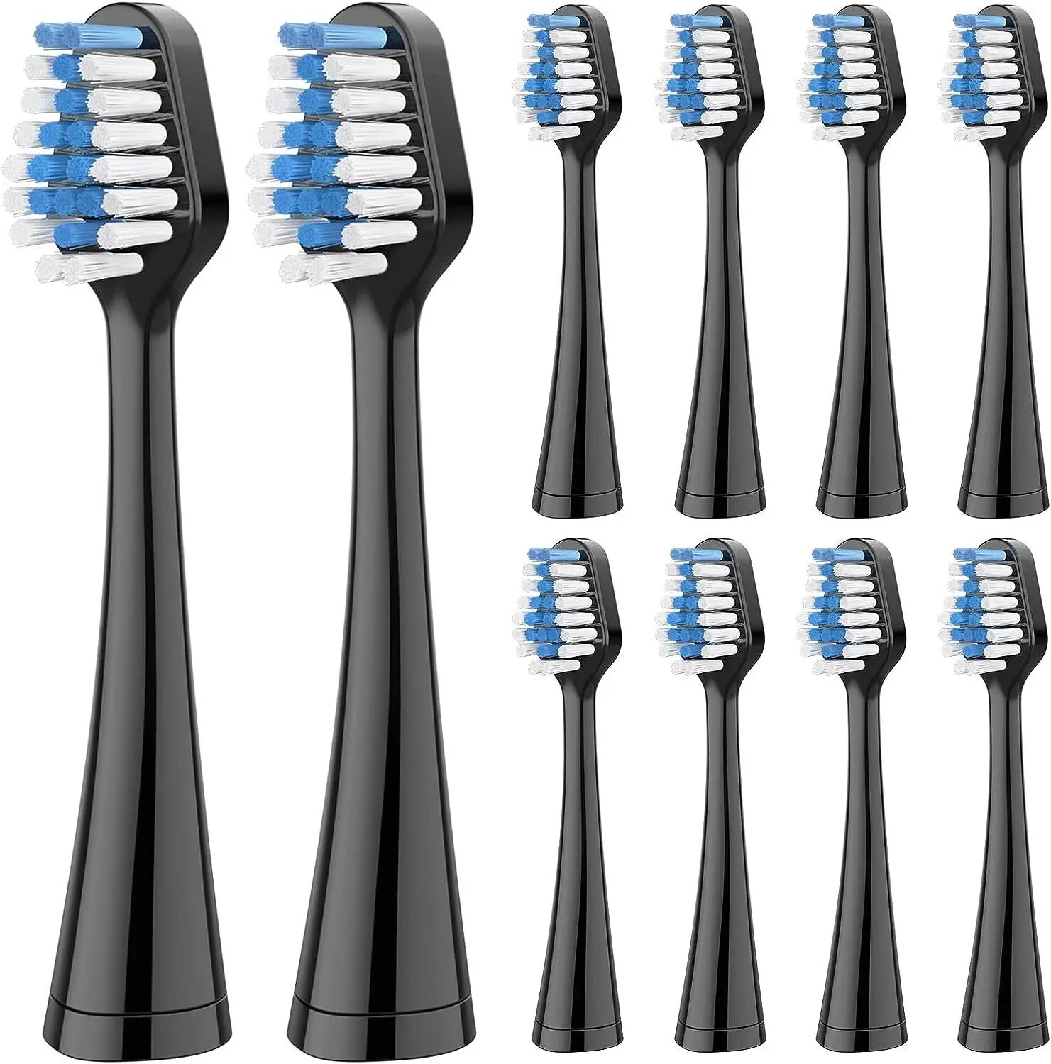 Ersatz-Zahnbürstenköpfe für Waterpik WP-862/WP-861EC/CC-01/Complete Care 9,0/5,0 elektrische Zahnbürstenköpfe, Borstendüsen: Elfenbein