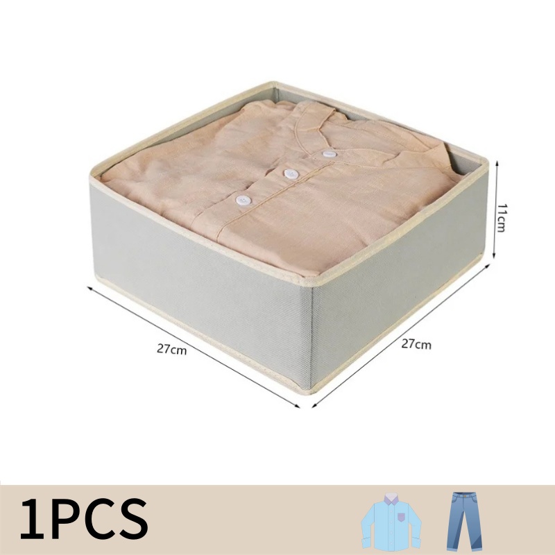 Organizador de ropa interior, caja de almacenamiento para sujetador, bragas, calcetines, cajas de almacenamiento, armario para dormitorio, organizador de ropa, separador de cajón plegable: Multicolor
