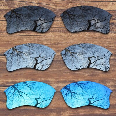 ToughAsNails Polarized Replacement Lenses for Oakley Flak Jacket XLJ Sunglasses - Multiple Options: Black.Silver.Blue