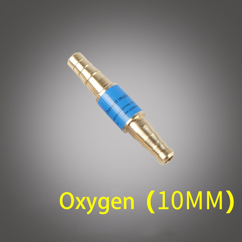 1pcs Pipe Flashback Arrestors Of Acetylene Liquefied Gas Propane &amp; Oxygen Fuel Check Valve Safety Valve: Oxygen 10mm