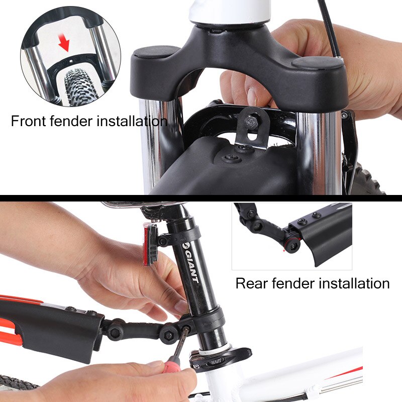 Polkupyörän lokasuoja polkupyörän lokasuojat mtb maastopyörän lokasuojat eteen/taakse lokasuojan siivet renkaan pyörän lokasuojat polkupyörän lisävarusteet osat