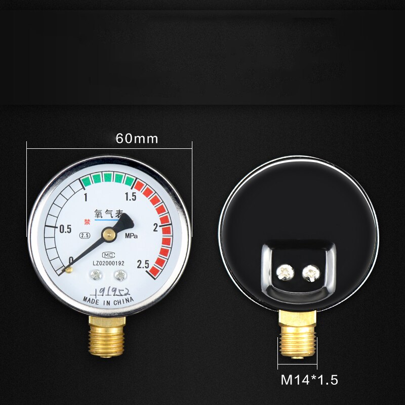 Zuurstof/Acetyleen/Propaan/Stikstof Mig Tig Flow Meter Gas Flowmeter Wijzerplaat Manometer Reduceerventiel weld