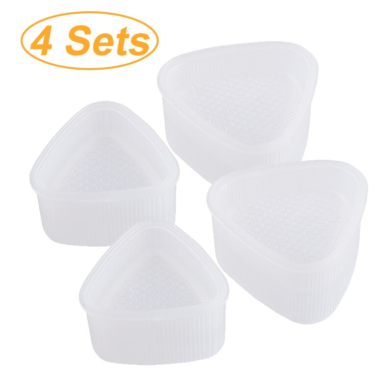 10sets DIY Sushi Mold Onigiri Rice Ball Sushi Box Kit Japanese Sushi Maker Mold for Kids DIY Bento Accessories Kitchen Gadgets: 4sets