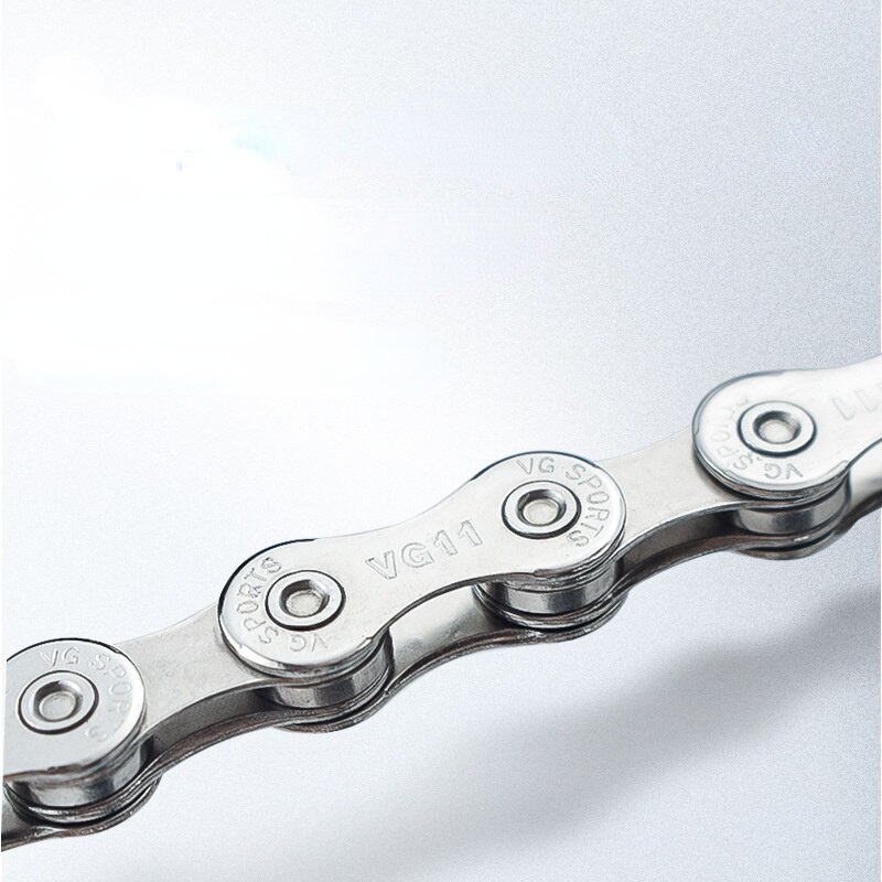 Bicycle Chain 8 9 10 11 Speed Nickel plated Colorful Silver Lightweight Mountain Road Bike MTB Chains Part 116 Links