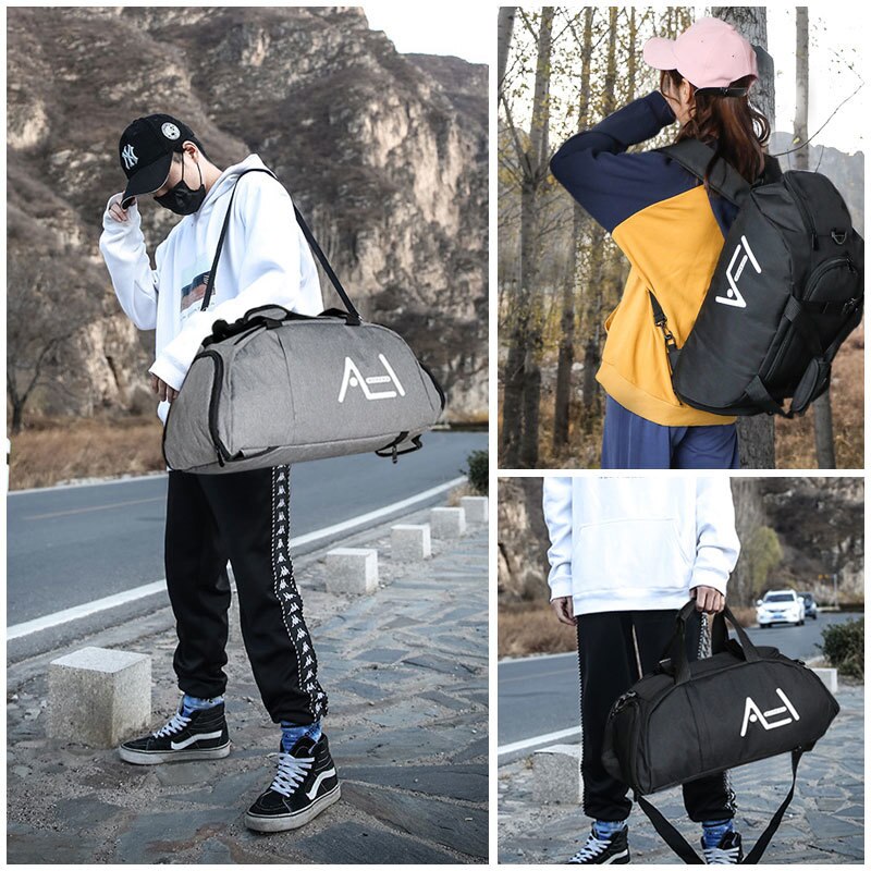 Große Kapazität Frauen Rucksack Männer Reisen Sport Taschen Für Fitness Crossbody Schulter Tasche Koffer lässig draussen Rucksack jugendlich