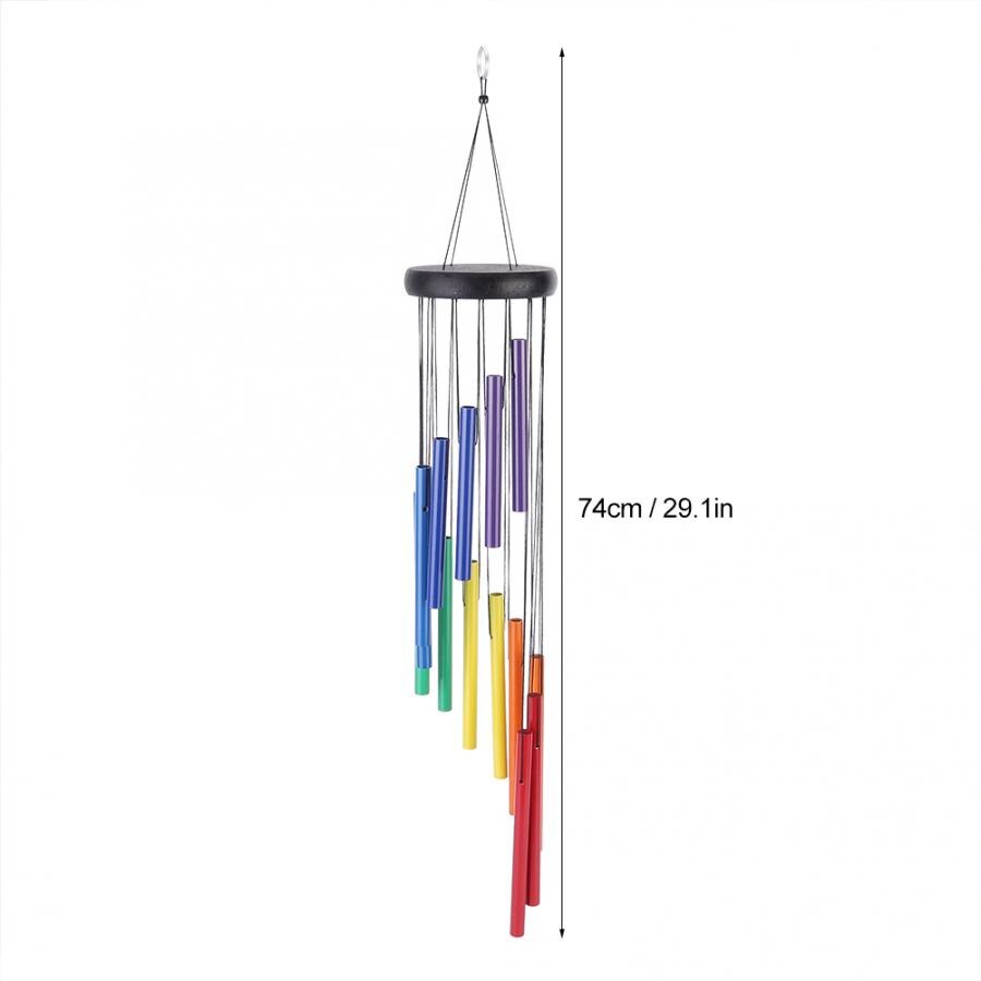 Bunte Rohr Windspiele Fenster Hängen Dekor Startseite Freien Garten Hof Dekor Ornament Windspiele Leben Ich bin Freien Windspiele