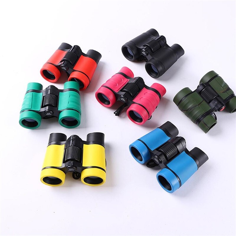 Binocolo 4X30 a Colori ad Alta risoluzione Impugnatura In Gomma antiscivolo Telescopio Maginification Per I Bambini Giochi All'aperto Ragazzi Giocattoli Regalo