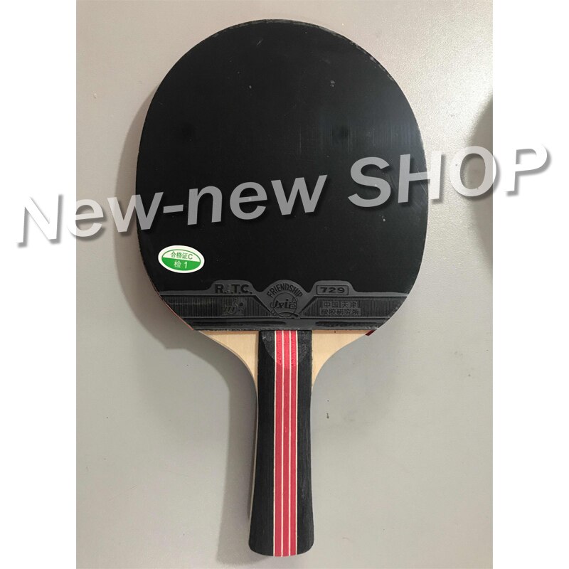 Freundschaft 729 Tischtennis Schläger (Goldene 2-Sterne, mit fallen) Paddel mit Gummi &Ampere; Tasche Original 729 Goldene 2 Sterne Klingeln Pong Schläger