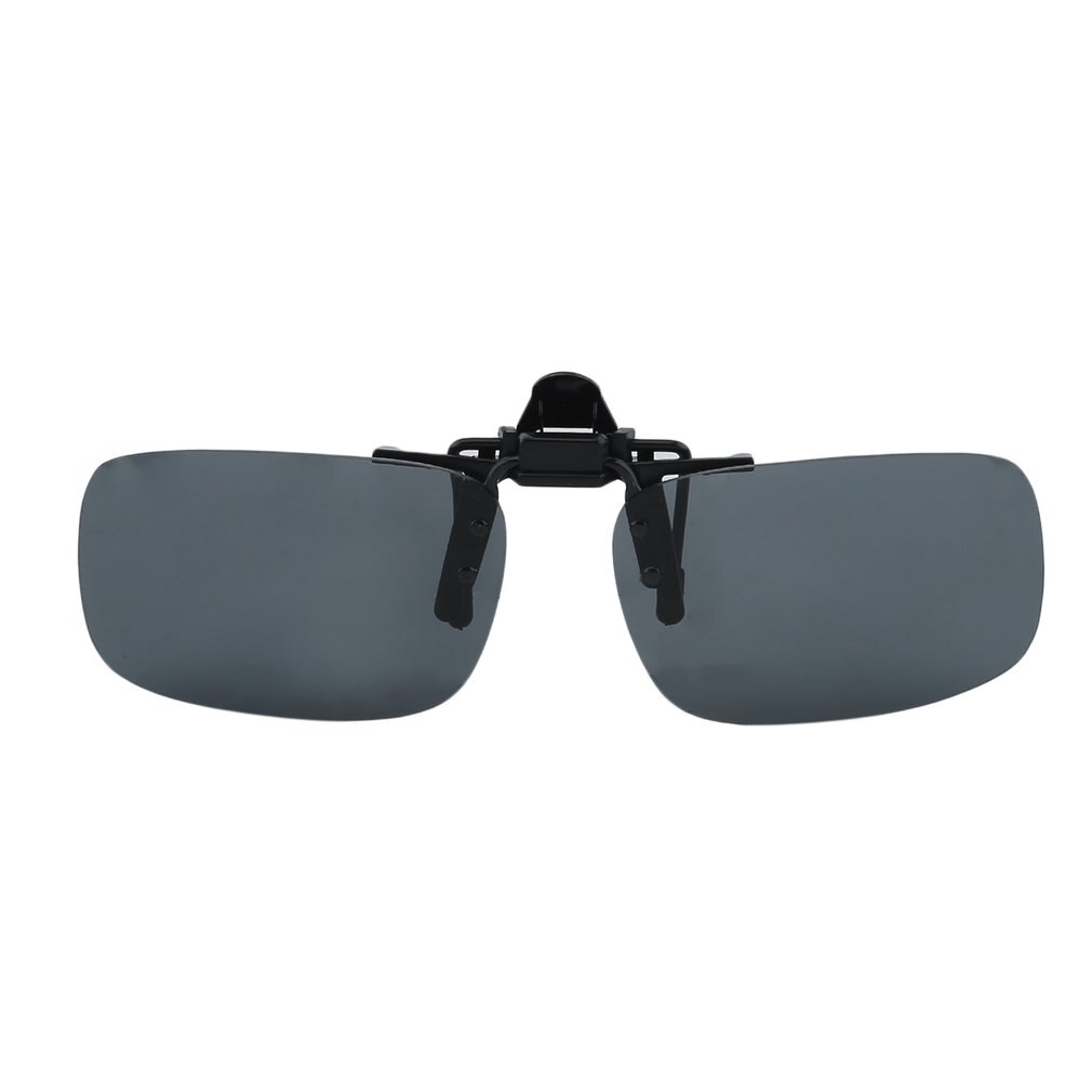 Driving Night Vision Clip-on Flip-up Lens Sunglasses Cool Eyewear Clip On Lens Anti-UV 400 Unisex for Women & Men: Black
