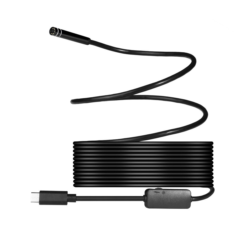 Cámara web de 7M USB/TYPE-C inspección endoscópica cámara de 5,5mm 8 LED IP67 impermeable para Android/Windows 2000/xp/Vista/7/8/10 **