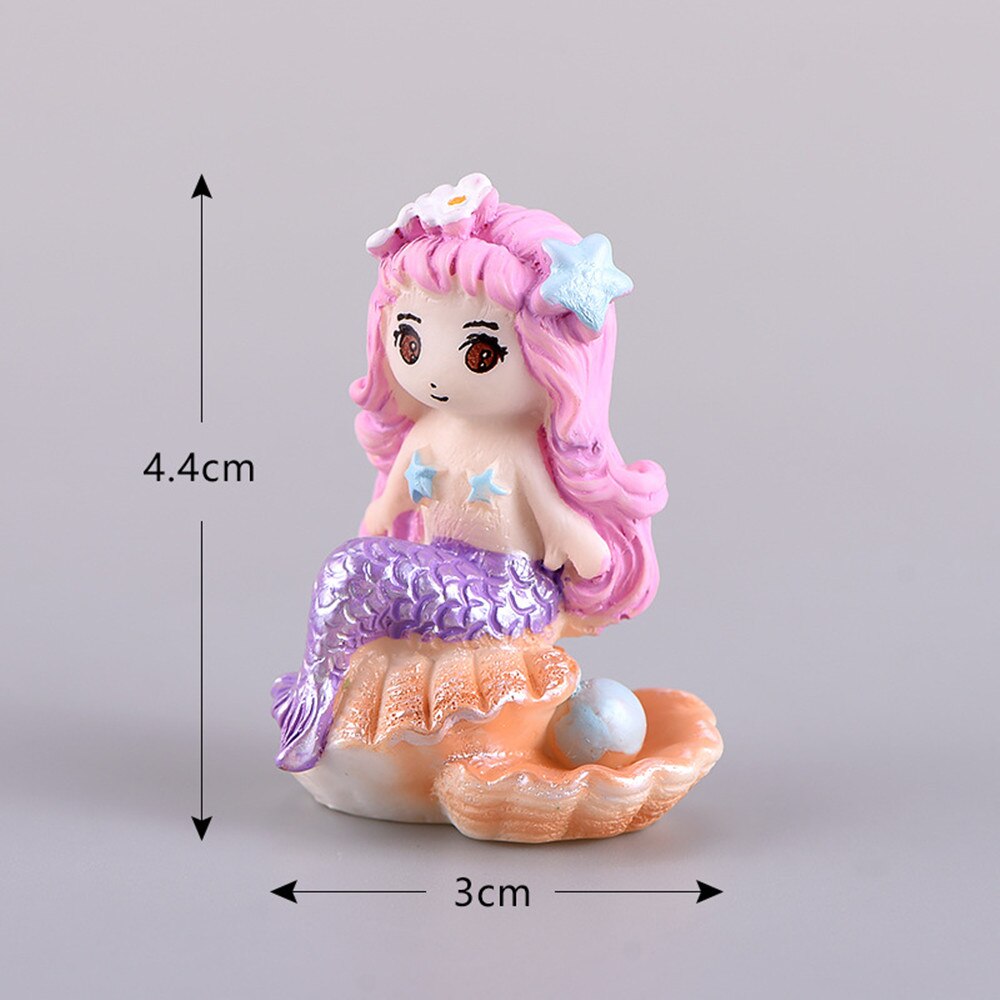 1pc Aquarium Fish Tank Cute Little Mermaid Ornament Aquarium Fish Tank Desk Decoration Accessories Pet Accessories: 7