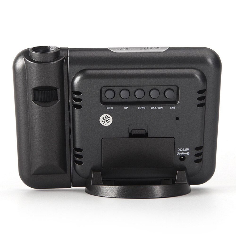 LED Digital Projection Alarm Clock Temperature Thermometer Humidity Hygrometer Desk Time Projector Calendar Colorful Idea