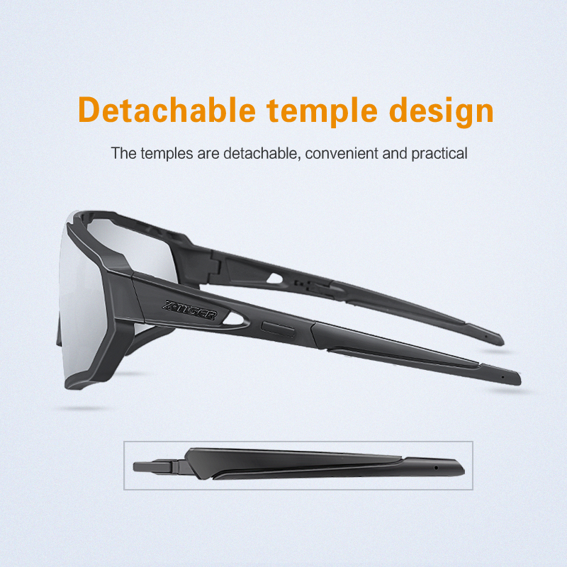 X-TIGER Photochromic Cycling Eyewear Myopia Frame UV400 Men Road Bike Glasses Summer MTB Bicycle Polarized Cycling Sunglasses