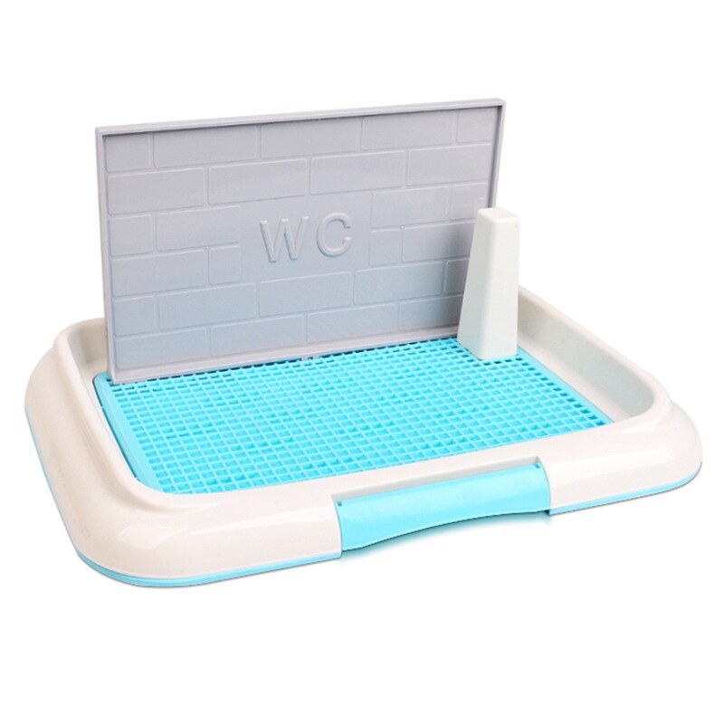 Portable Pet Indoor Toilet For Dogs Wc For Dogs Dog Toilet Tray Potty Training Easy To Clean Simulation Wall,No-Torn Puppy Pad: B