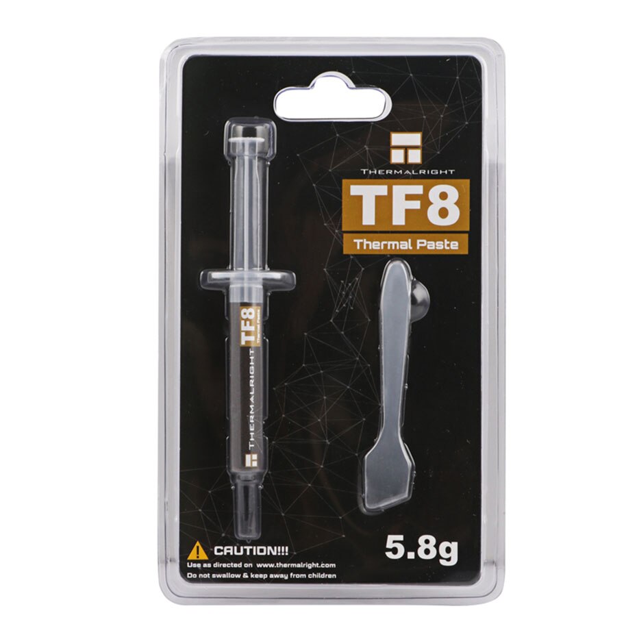 Thermalright – graisse thermique TF8 5.8g 13.8 W/m. k, haut de gamme, longue durée de vie, non-conductivité et transfert de chaleur élevé, pour refroidisseur de GPU CPU
